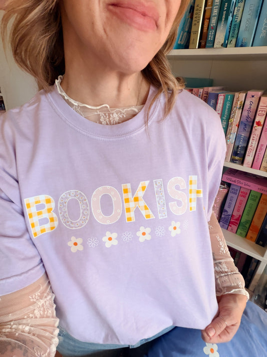 Bookish purple tee